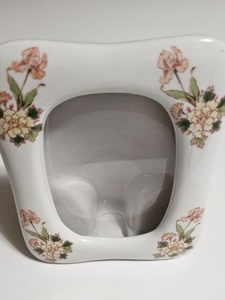 Portafoto ceramica decorato fiori