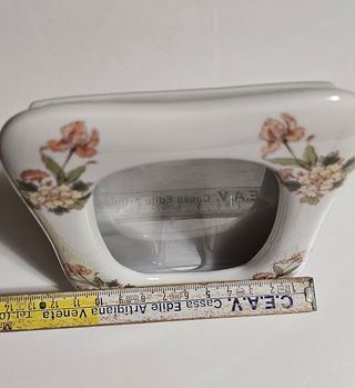 Portafoto ceramica decorato fiori