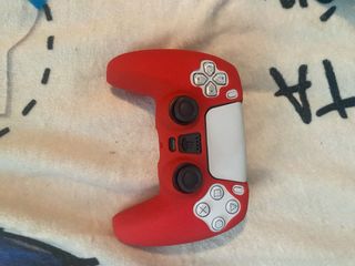 Mando PlayStation 5 + funda roja