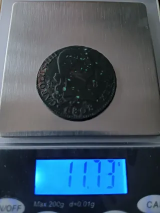 8 Maravedís Carlos IV 1808 Segovia