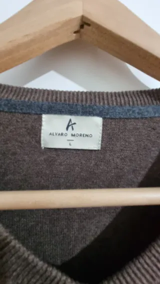 Jersey alvaro moreno Cuello Pico Marrón Talla L