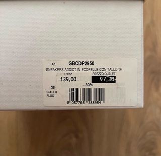 Gaëlle sneakers donna bianche con dettaglio giallo