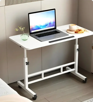 Mesa auxiliar regulable con ruedas - Nueva (80cm)