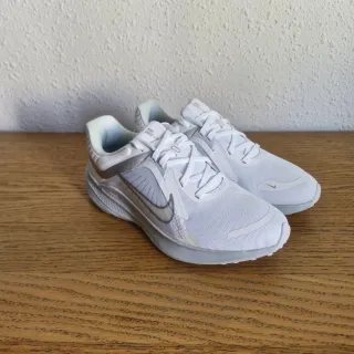 Zapatillas Nike Blancas y Plateadas