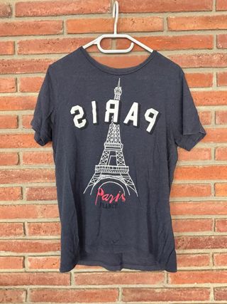 Camiseta H&M París Torre Eiffel Talla M