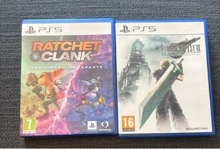 Juegos PS5: Ratchet & Clank /25€y FFVII Remake/25