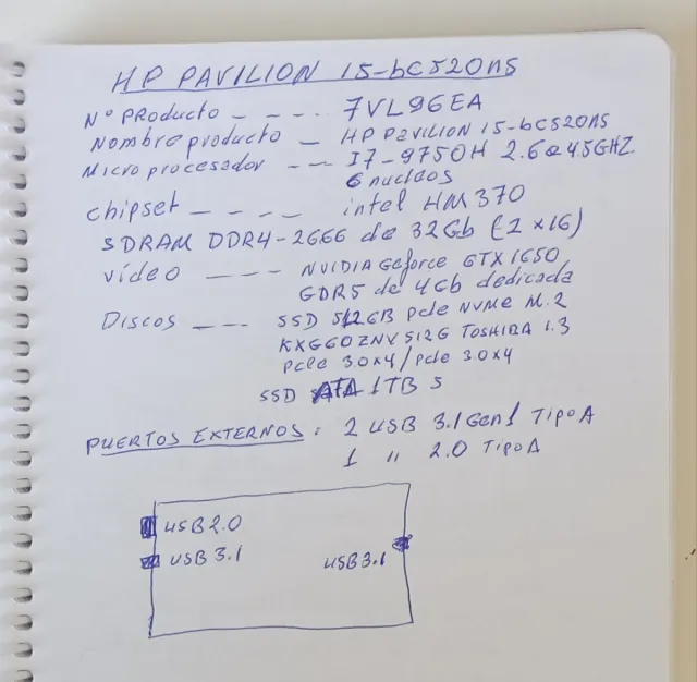 Computador portátil HP Pavilion 15-bc520ns Preto