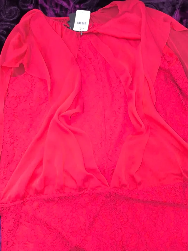 Vestido Couchel Rojo Talla 2XL Nuevo