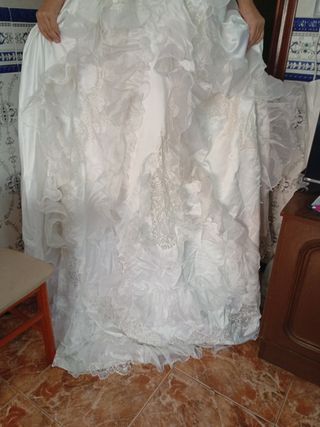 Vestido Pronovias Blanco Talla 42