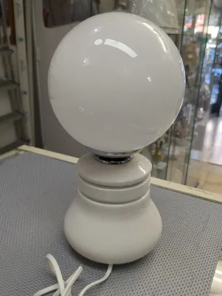 Lampada da tavolo ceramica globo opaline