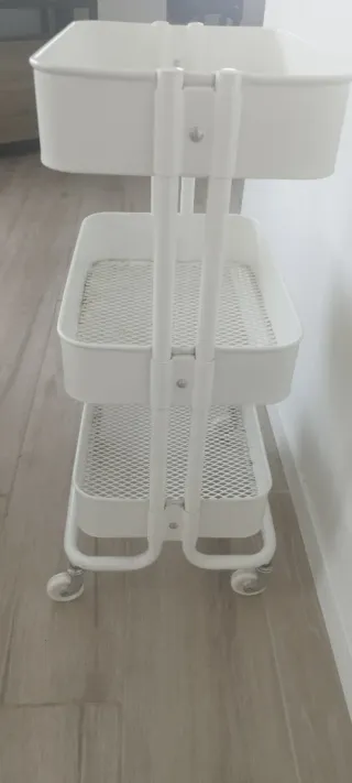 Carrito Auxiliar 3 Niveles Ikea Blanco