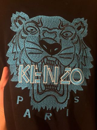 Sudadera Kenzo Paris Negra y Azul