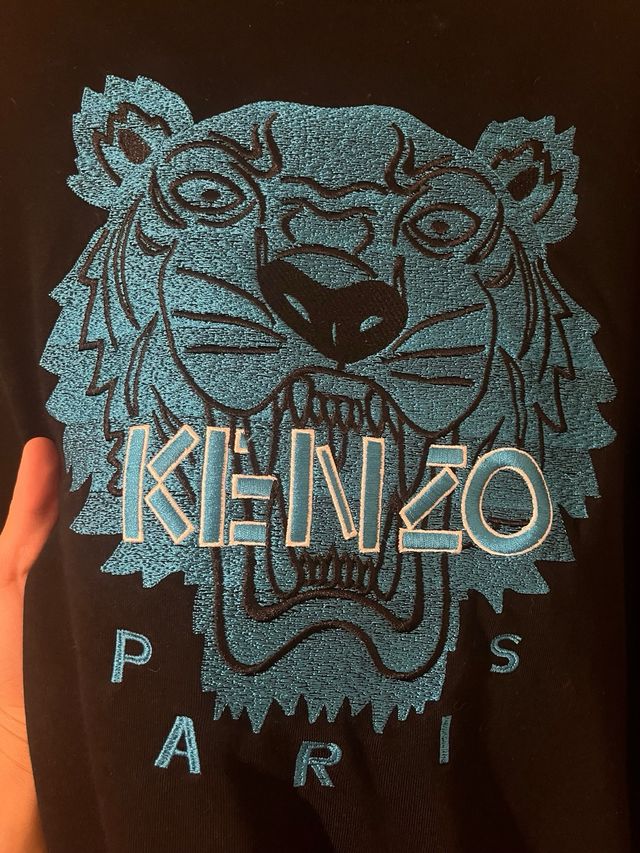 Sudadera Kenzo Paris Negra y Azul