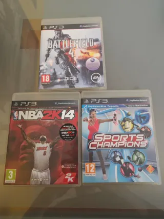 Lote 3 Juegos PS3: Battlefield, NBA 2K14, Sports C
