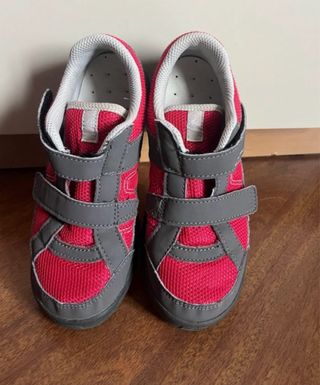 Botas montaña niña rosa y gris 31
