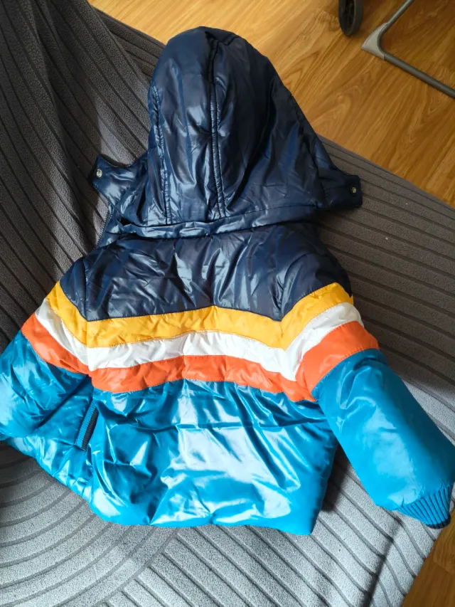 Cazadora bebé acolchada rayas