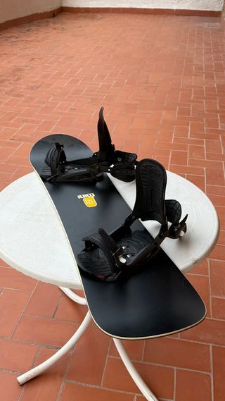 Tabla Snowboard mini con Fijaciones