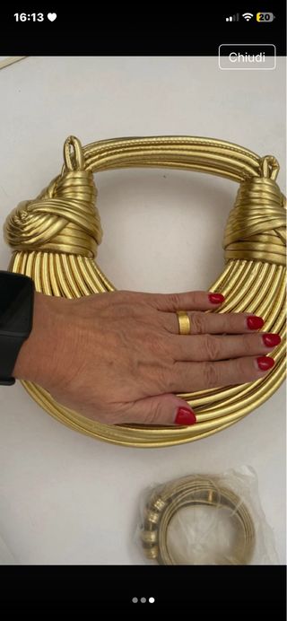 Borsa tracolla oro mai usata