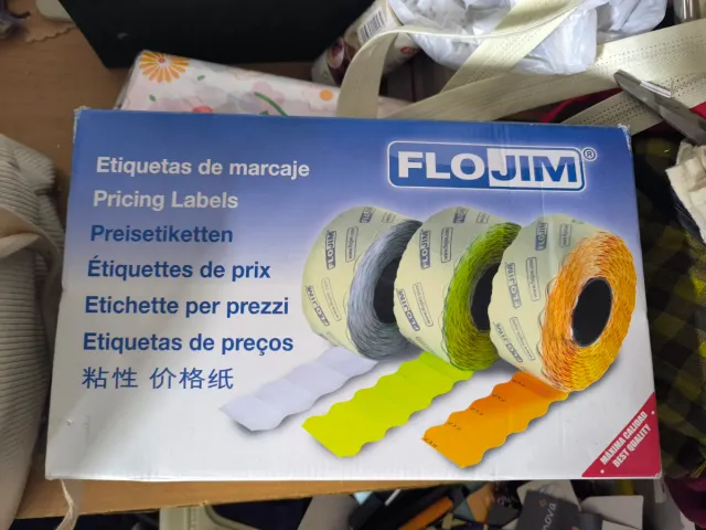 Etiquetas de marcaje FLOJIM
Caja con 5 paquetes