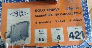 Serratura MG per cancelletto