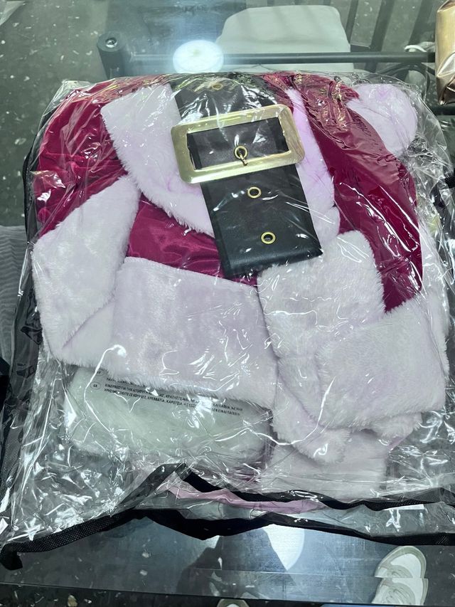 Disfraz Papá Noel Rosa Talla Única