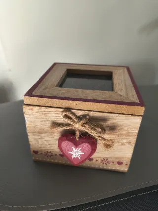 Scatolina legno tirolese con cuore