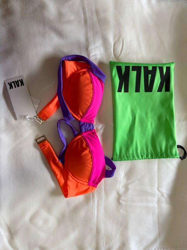 Top bikini KALK naranja, rosa, morado