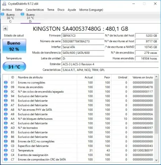 SSD Kingston 480GB