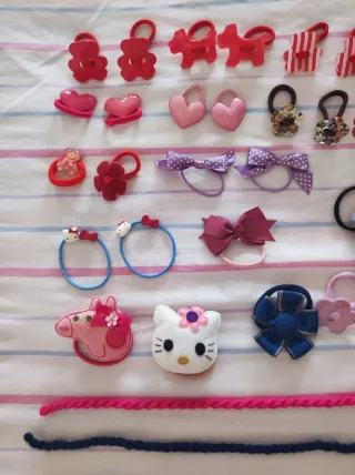 Lotes de gomas y lazos para el pelo