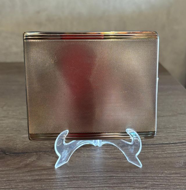 Pitillera plateada años 50