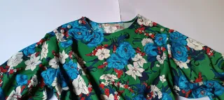  Zara blusa floreada manga 3/4