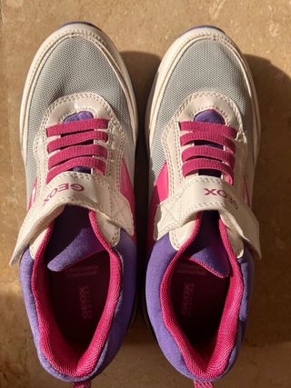 Zapatillas Geox T.37 Niña Morado/Rosa