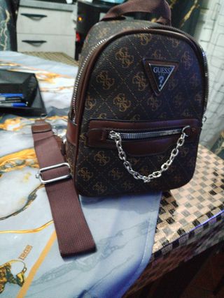 Zainetto Guess marrone e oro