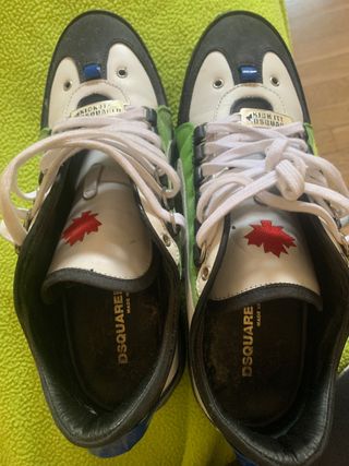 Scarpe uomo DSQUARED2 nere e bianche