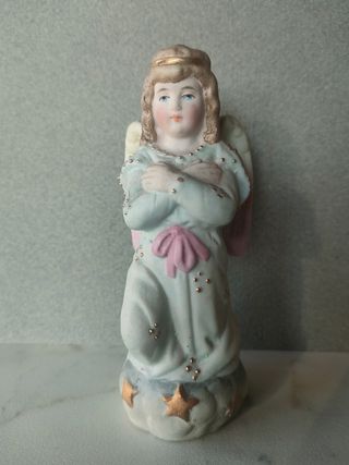 Antico angelo in biscuit satinato