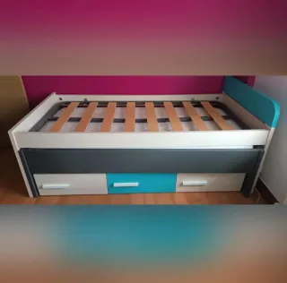 Cama nido juvenil con cajones