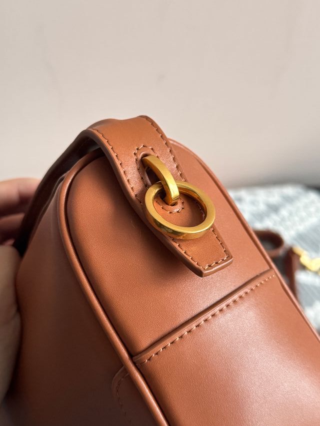 Bolso YSL bandolera marrón y dorado