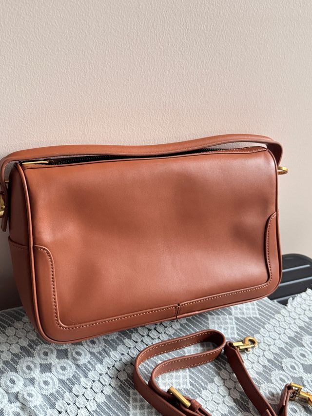 Bolso YSL bandolera marrón y dorado