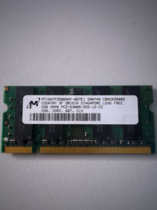 Memoria RAM Micron 2GB DDR2 667MHz