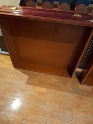 Cama con cajonera y somier de madera