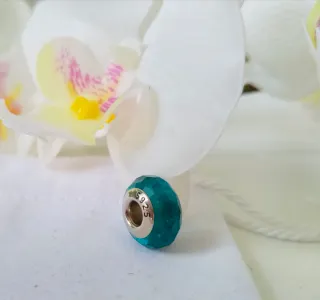 Charm Plata S925 Cristal Azul