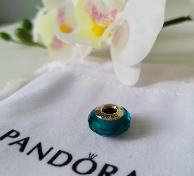 Charm Plata S925 Cristal Azul