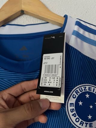 Camiseta Cruzeiro 25/26 Adidas Azul/Blanca
