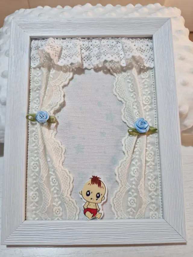 Cuadro Bebé Hecho a Mano