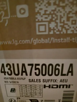 TV LG UHD AI 43 UA75 Precintada