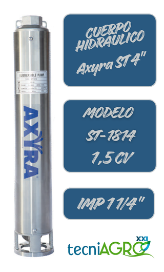 Cuerpo Hidráulico Axyra ST 4" Modelo ST1814 1,5 CV