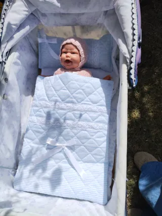 Saco,bolso y almohada para muñecas Bebelux