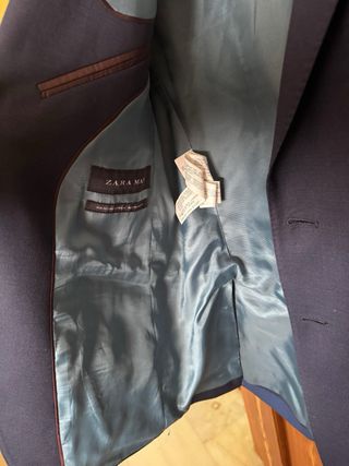 Blazer Zara Azul Marino