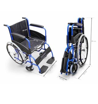 Silla de ruedas azul 17 kg