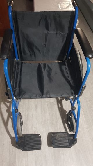 Silla de ruedas azul 17 kg
